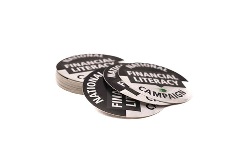 Financial Literacy Campaign Sticker (Pack of 50)