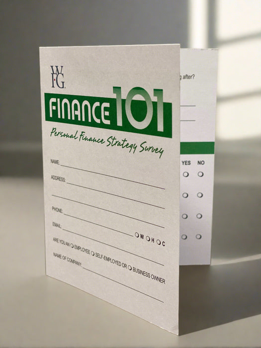 Finance 101 Survey Card (50 Pack)